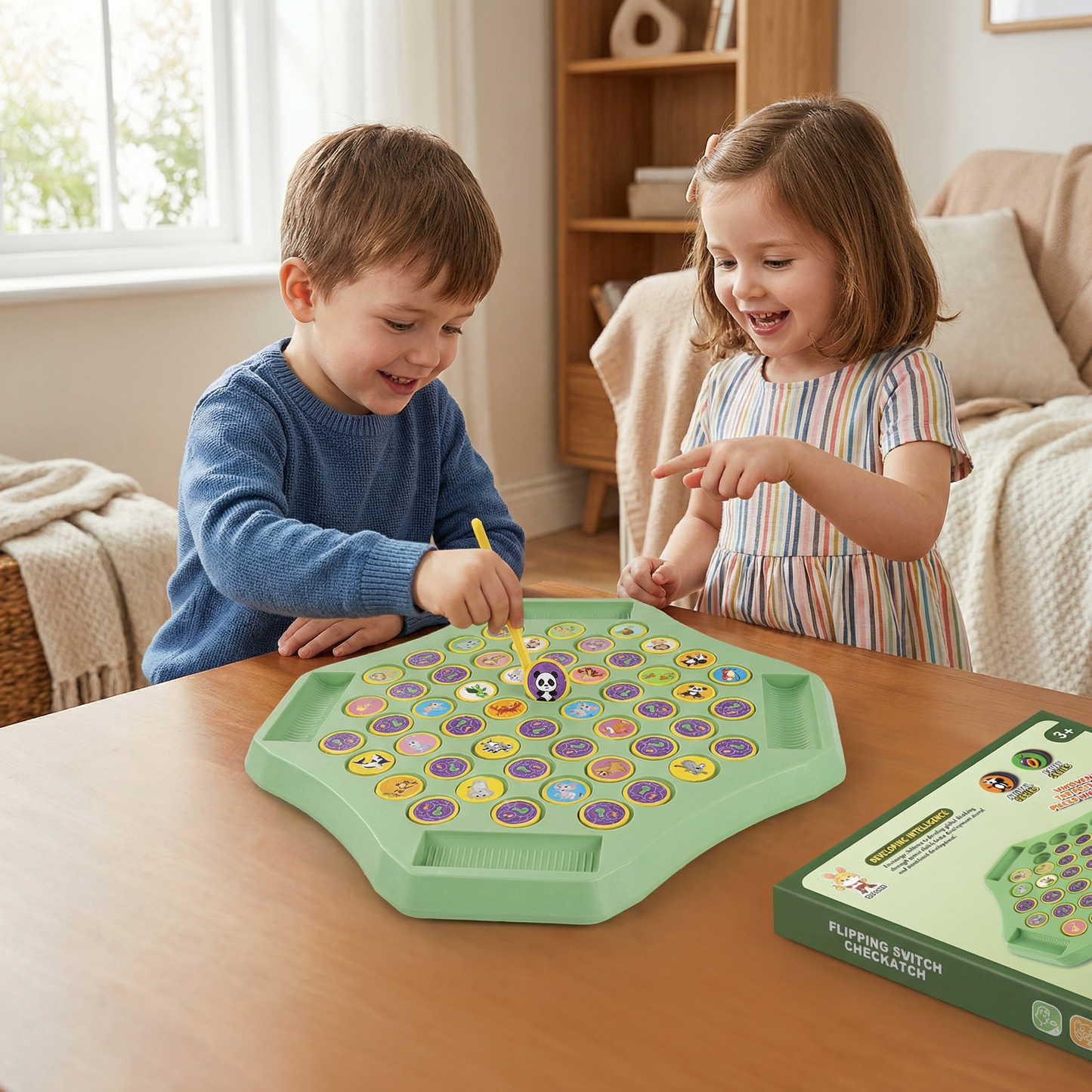 Animal Coin Memory Family Flipping Game