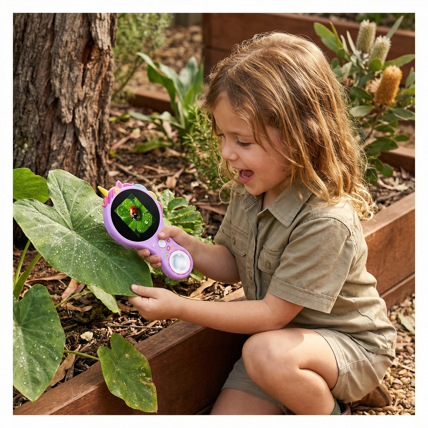 Kids Digital Video Microscope with Screen – Portable Science Explorer for Little Investigators