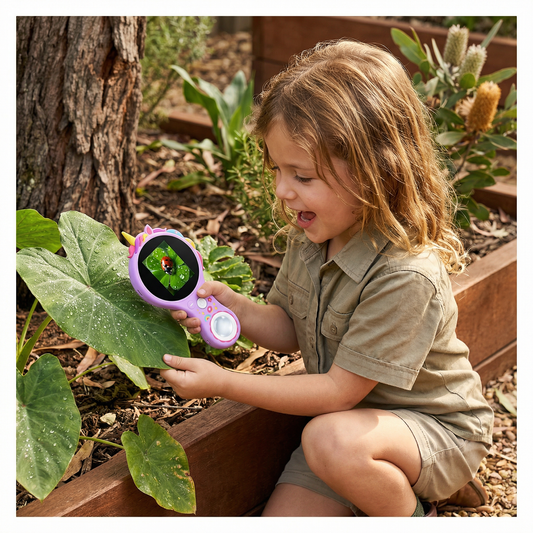 Kids Digital Video Microscope with Screen – Portable Science Explorer for Little Investigators