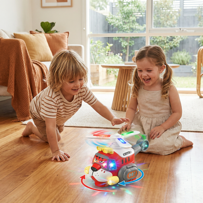 Funny Tiger Airplane Toy – 360° Rotating Kids Toy with Lights & Sound