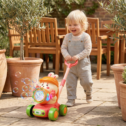 Light-Up Bubble Push Toy – Bubble Blowing Walker for Kids