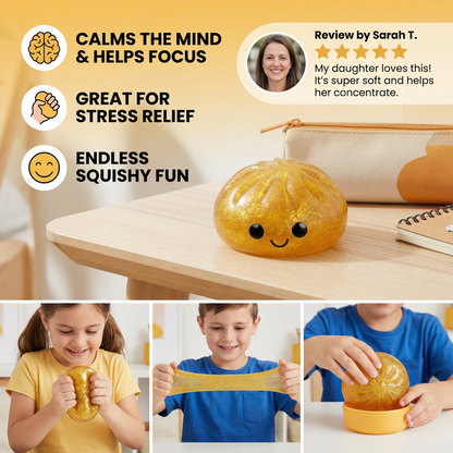 Squishy Fidget Toy – Kawaii Squeeze Ball for Stress Relief
