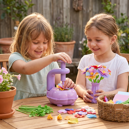 Kids Flower Bouquet Making Kit with Press Machine – DIY Craft Set for Girls