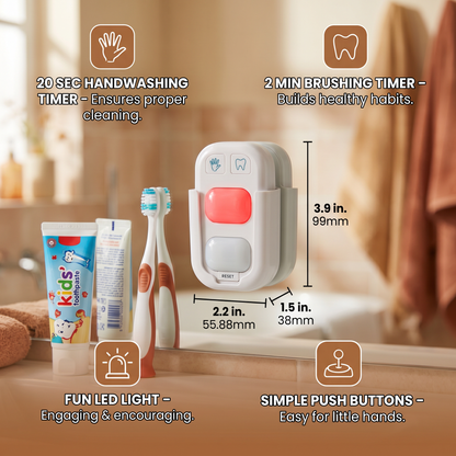 Mini LED Timer for Kids – Fun Support for Handwashing & Brushing Teeth