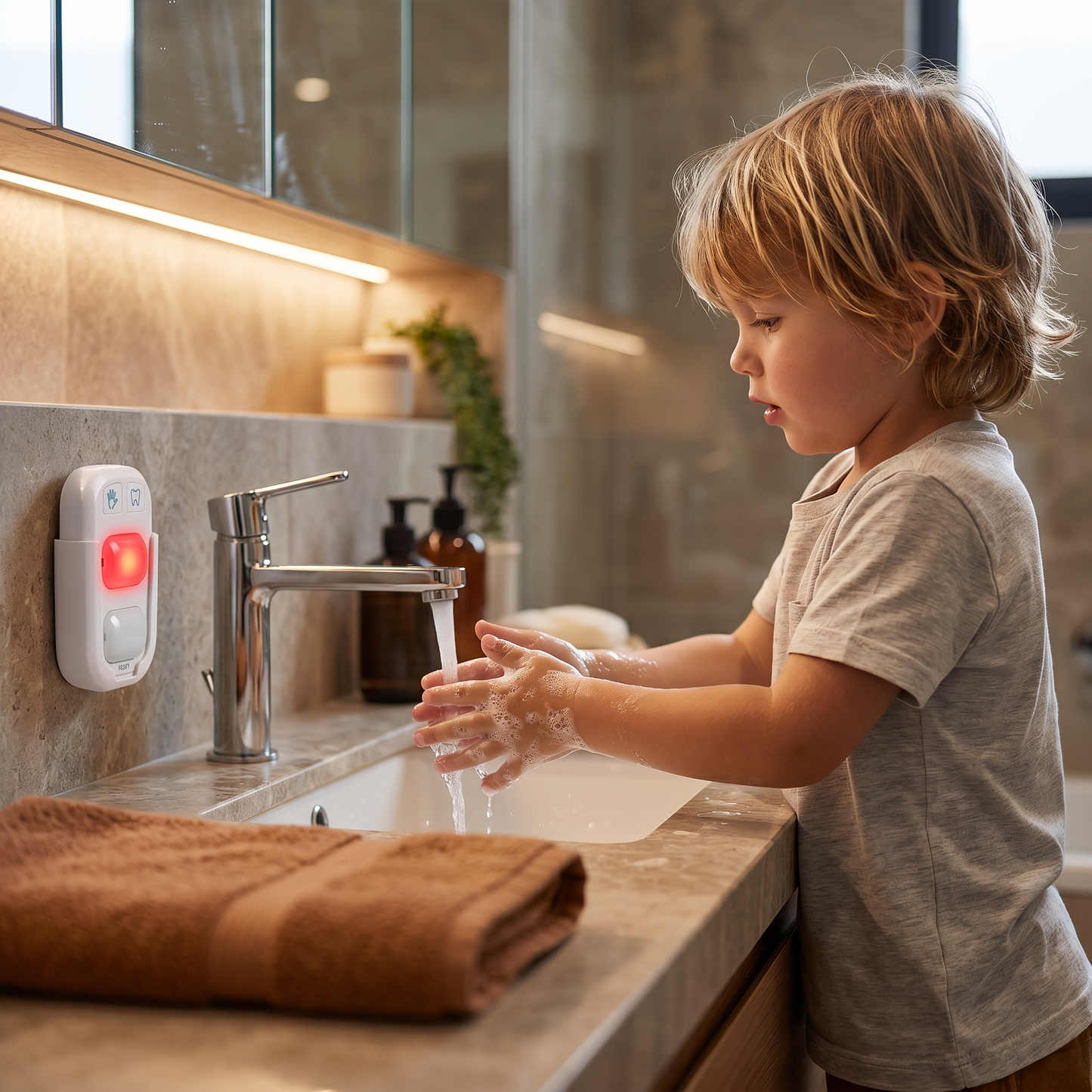 Mini LED Timer for Kids – Fun Support for Handwashing & Brushing Teeth