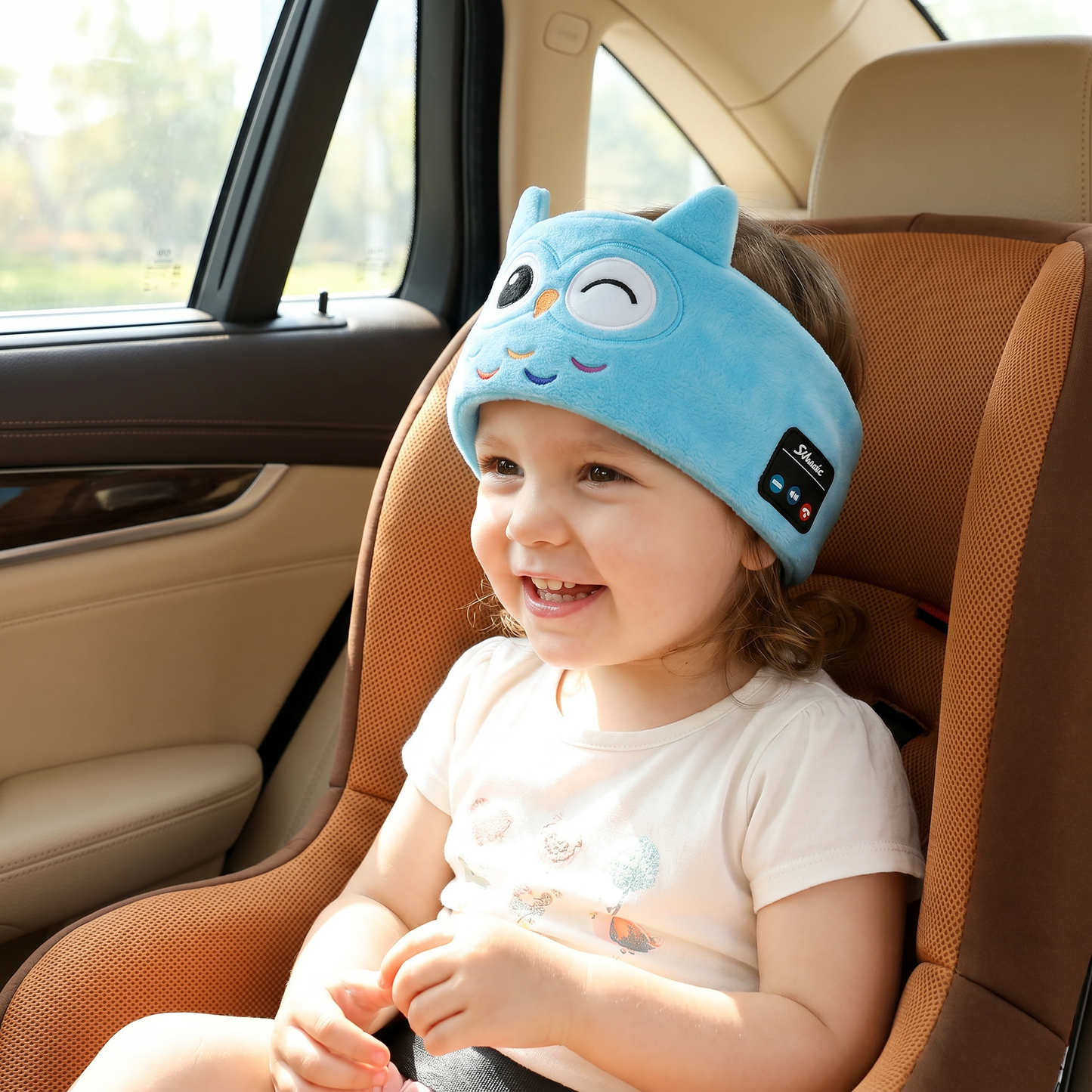 2-in-1 Sleep Headband with Bluetooth Speakers – Soft Wireless Headband for Travel & Sleep