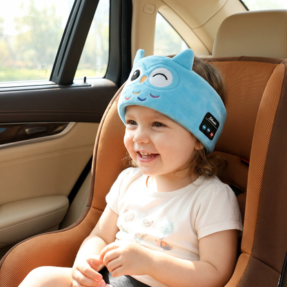 2-in-1 Sleep Headband with Bluetooth Speakers – Soft Wireless Headband for Travel & Sleep