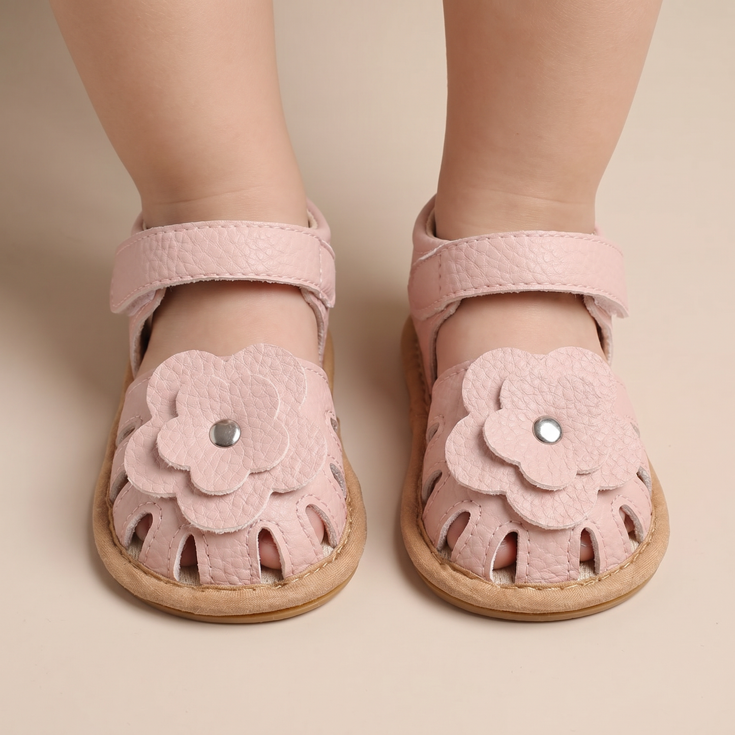 Flower Cutout Sandals