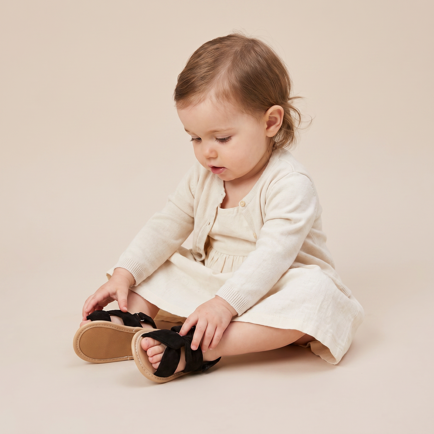 Knotted Cross-Strap Sandals