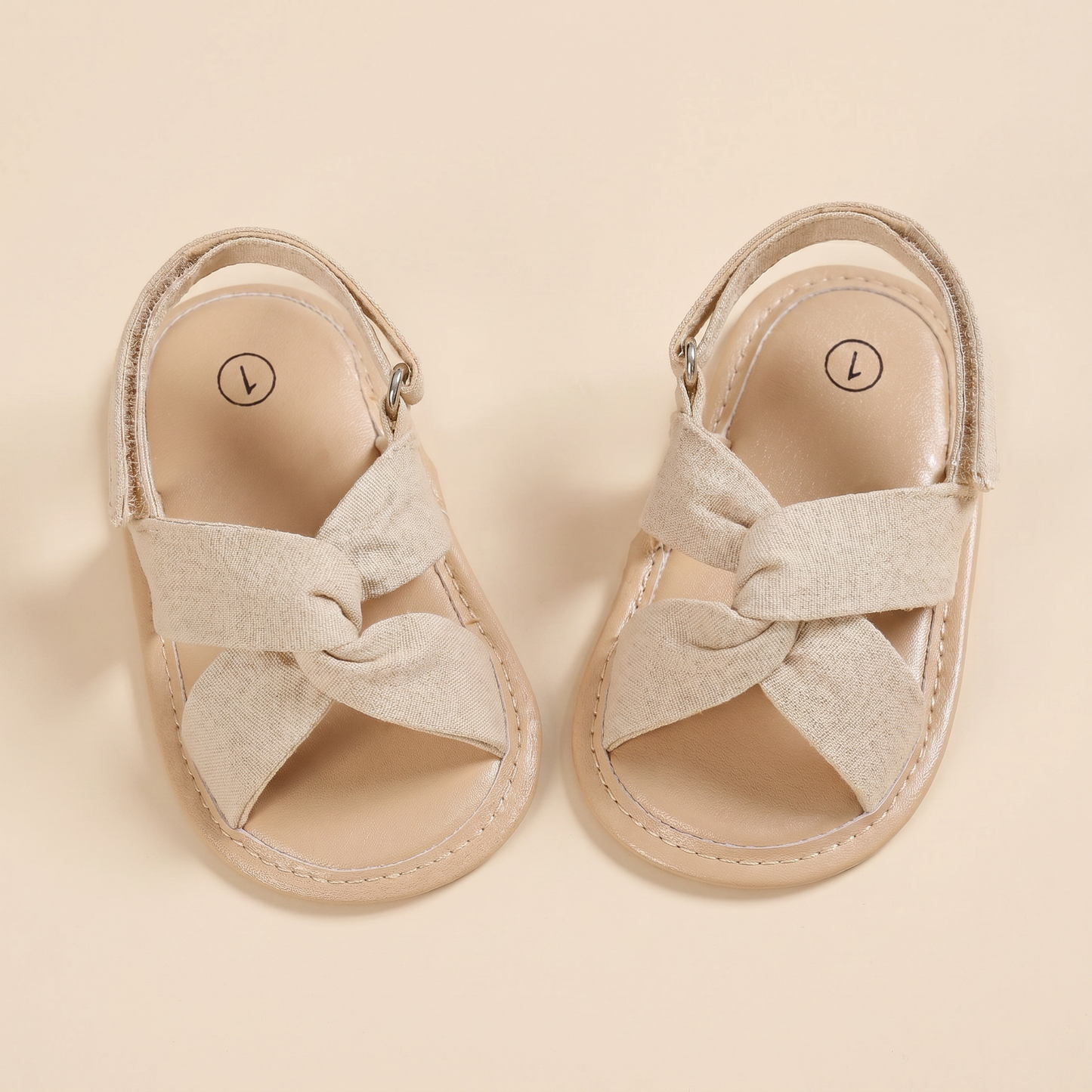 Knotted Cross-Strap Sandals