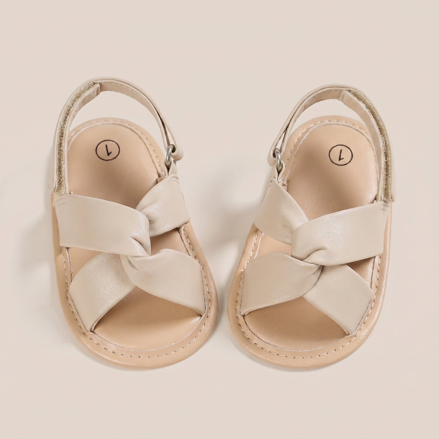 Knotted Cross-Strap Sandals