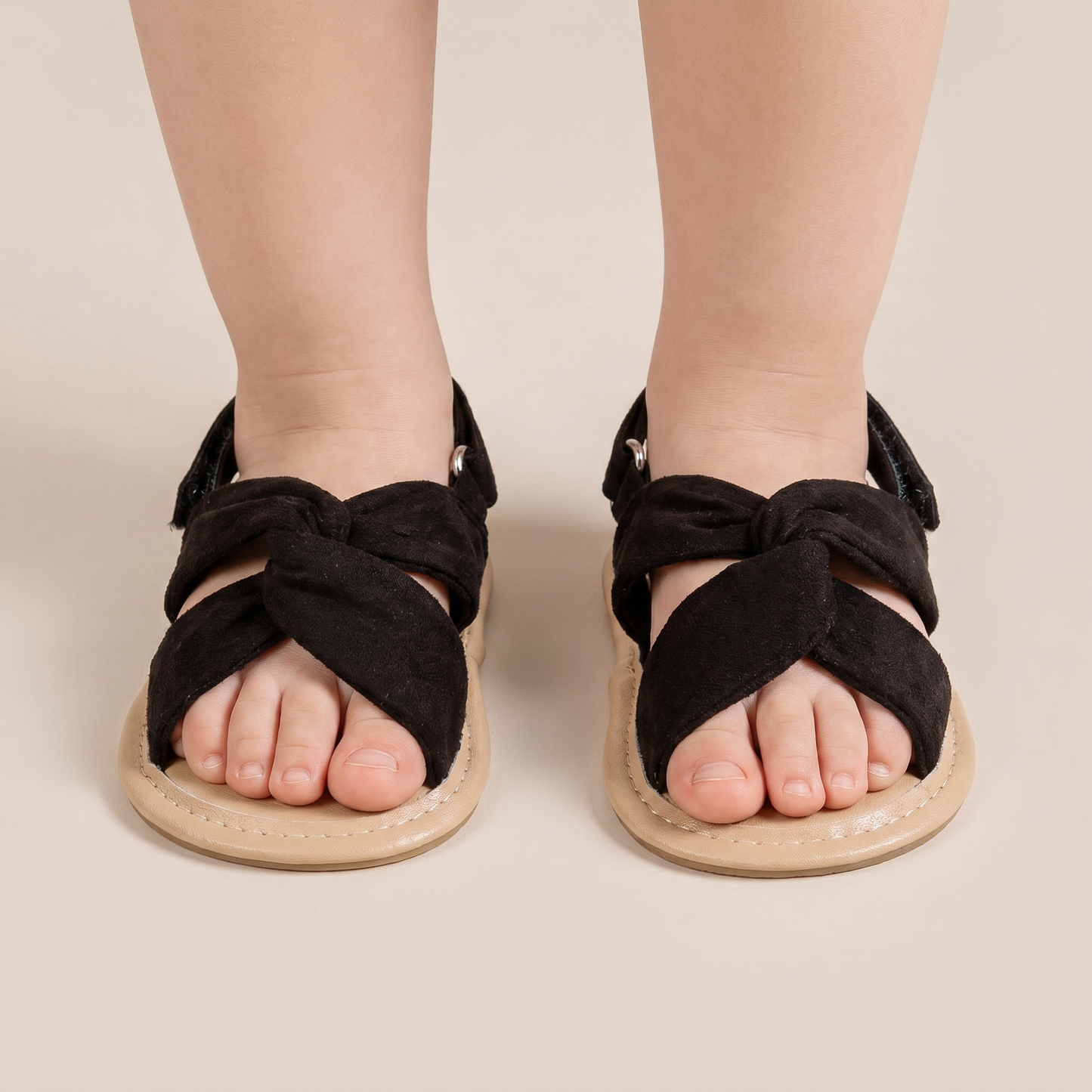 Knotted Cross-Strap Sandals