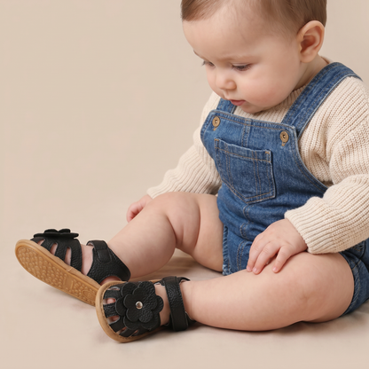 Closed-Toe Flower Sandals