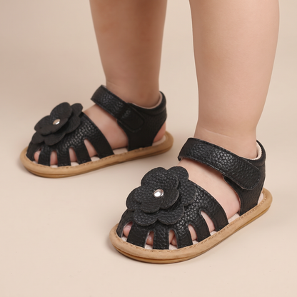 Closed-Toe Flower Sandals