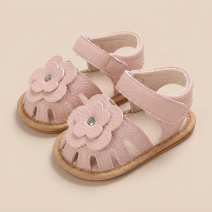 Closed-Toe Flower Sandals