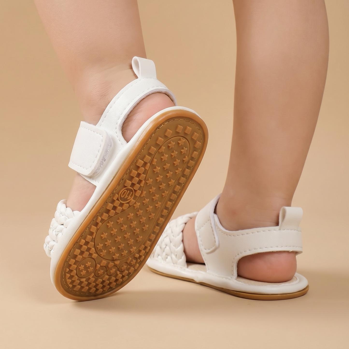 Braided Strap Velcro Sandals