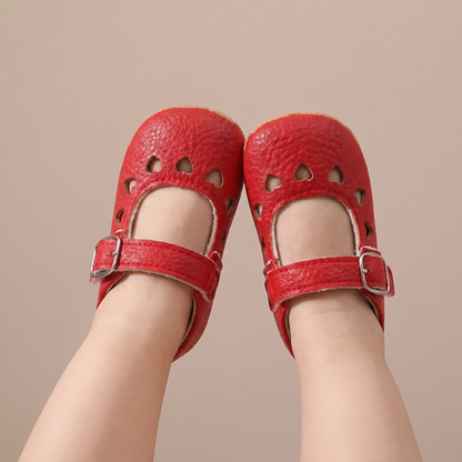 Heart Cutout Mary Jane Shoes