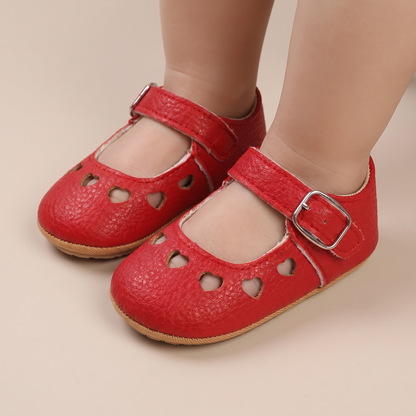 Heart Cutout Mary Jane Shoes