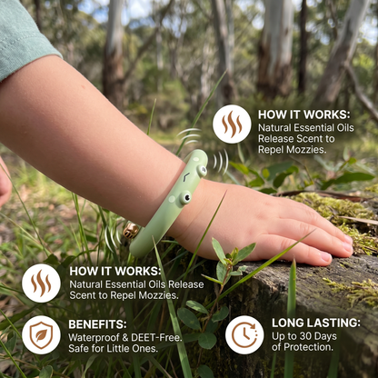 Kids Mosquito Repellent Bracelet with Cute Animal Design Waterproof
