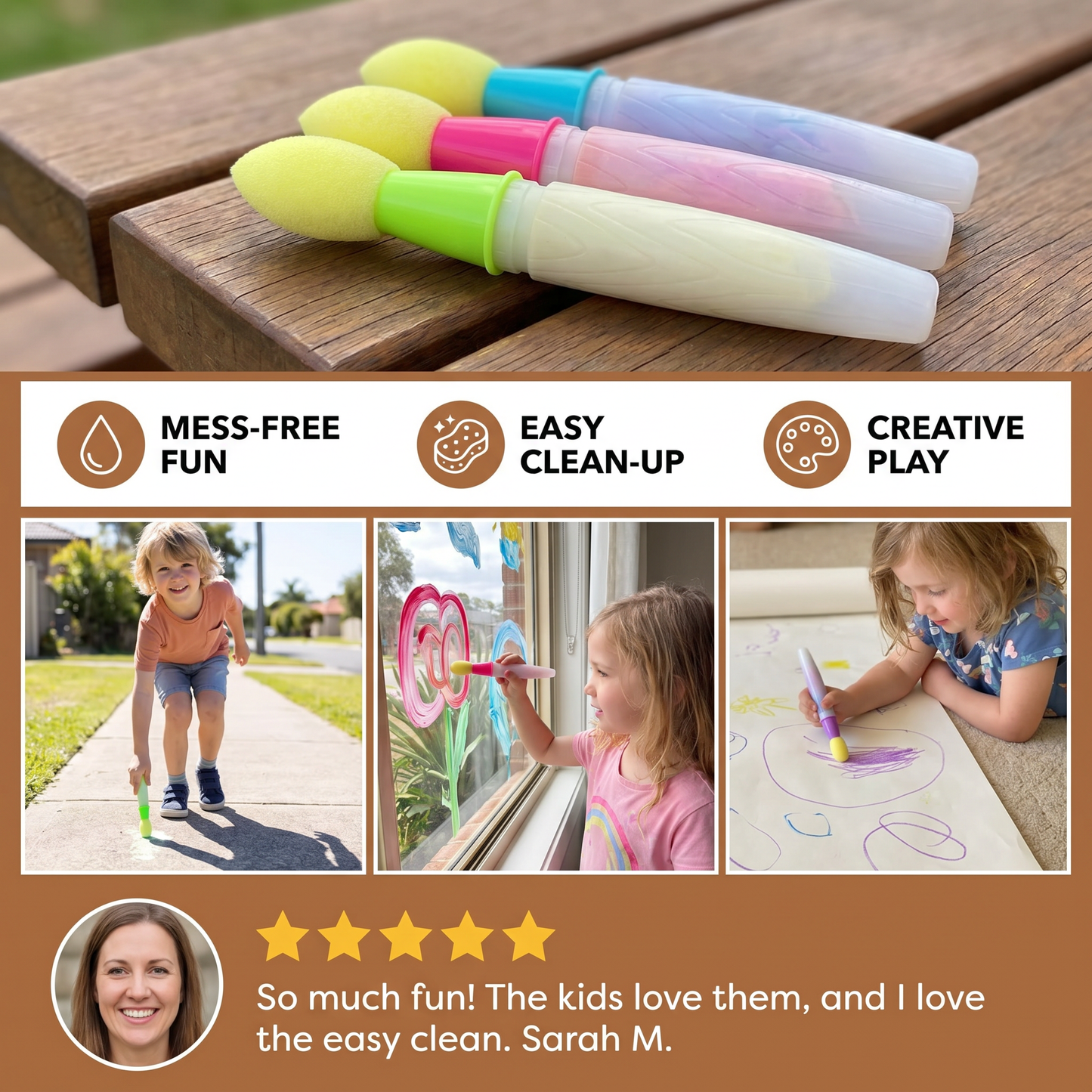 Magical Drawing Pens 3-Piece Set – For Creative Fun on Multiple Surfaces