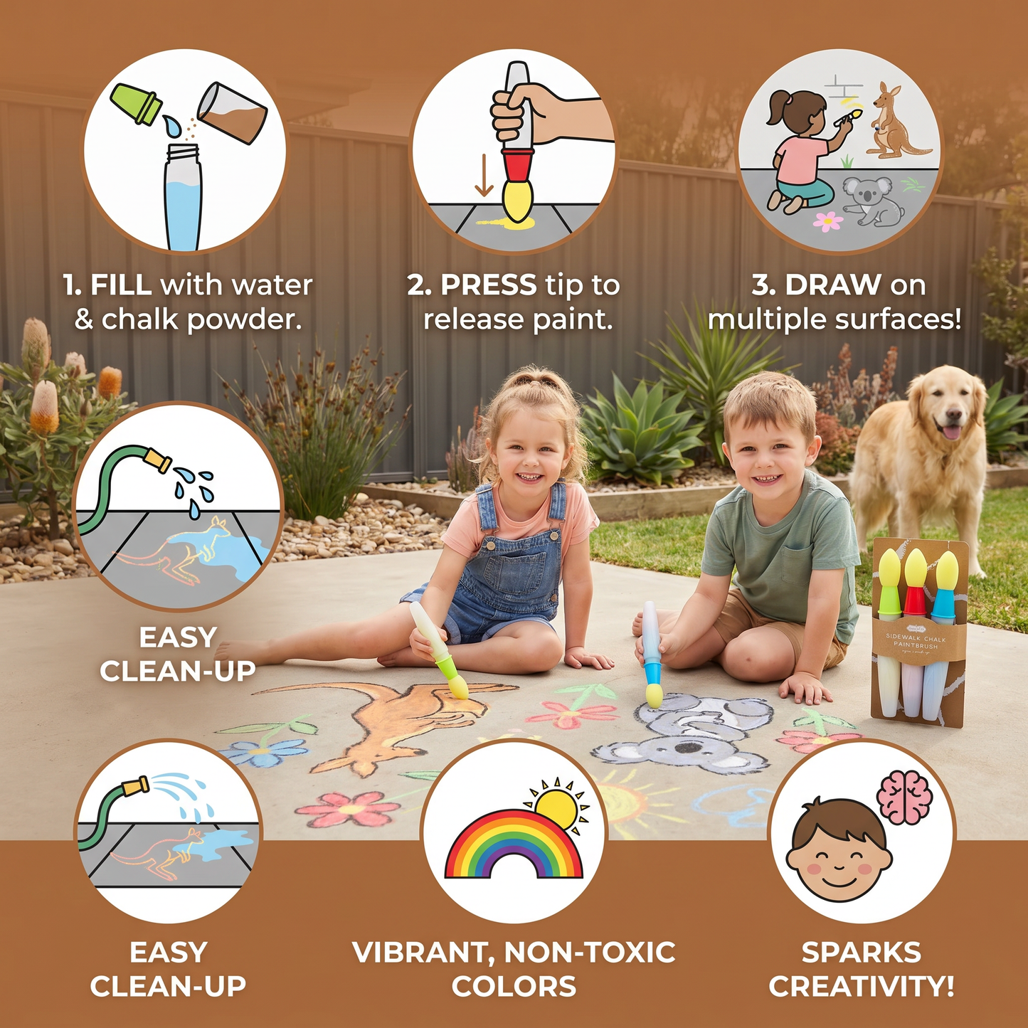Magical Drawing Pens 3-Piece Set – For Creative Fun on Multiple Surfaces