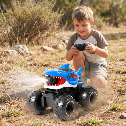 Remote Control Shark Amphibious Car for Land and Water with Water Spray