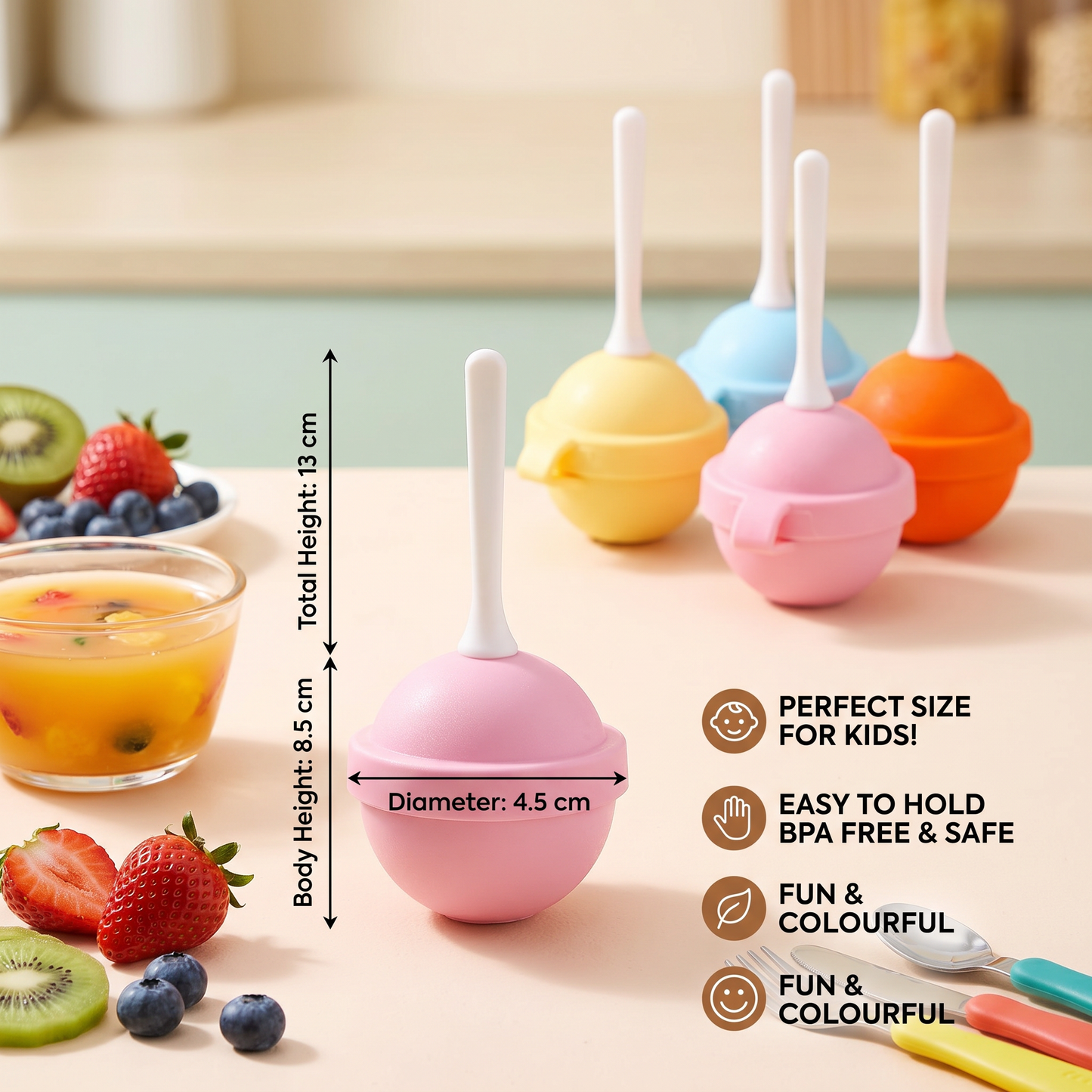 Lollipop Ice Pop Moulds – Pack of Four