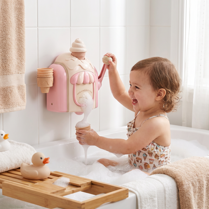 Ice Cream Machine Baby Bath Toy with Bubble Maker