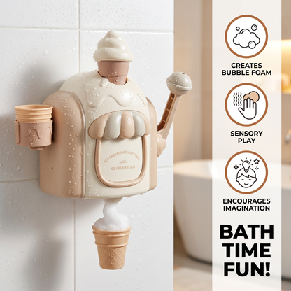 Ice Cream Machine Baby Bath Toy with Bubble Maker