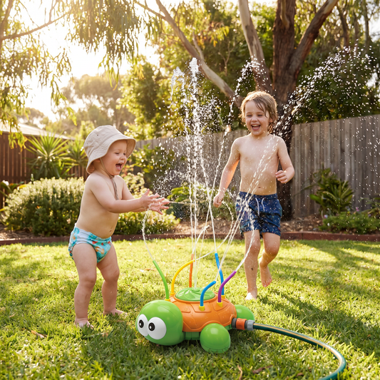 Turtle Water Sprinkler – Rotating Garden Fun for Kids on Hot Summer Days