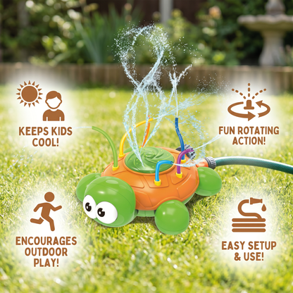 Turtle Water Sprinkler – Rotating Garden Fun for Kids on Hot Summer Days