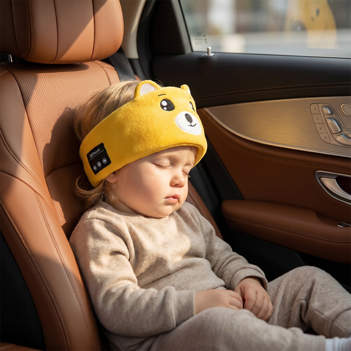 2-in-1 Sleep Headband with Bluetooth Speakers – Soft Wireless Headband for Travel & Sleep