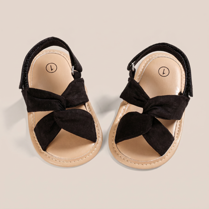 Knotted Cross-Strap Sandals