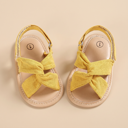 Knotted Cross-Strap Sandals