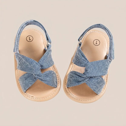 Knotted Cross-Strap Sandals
