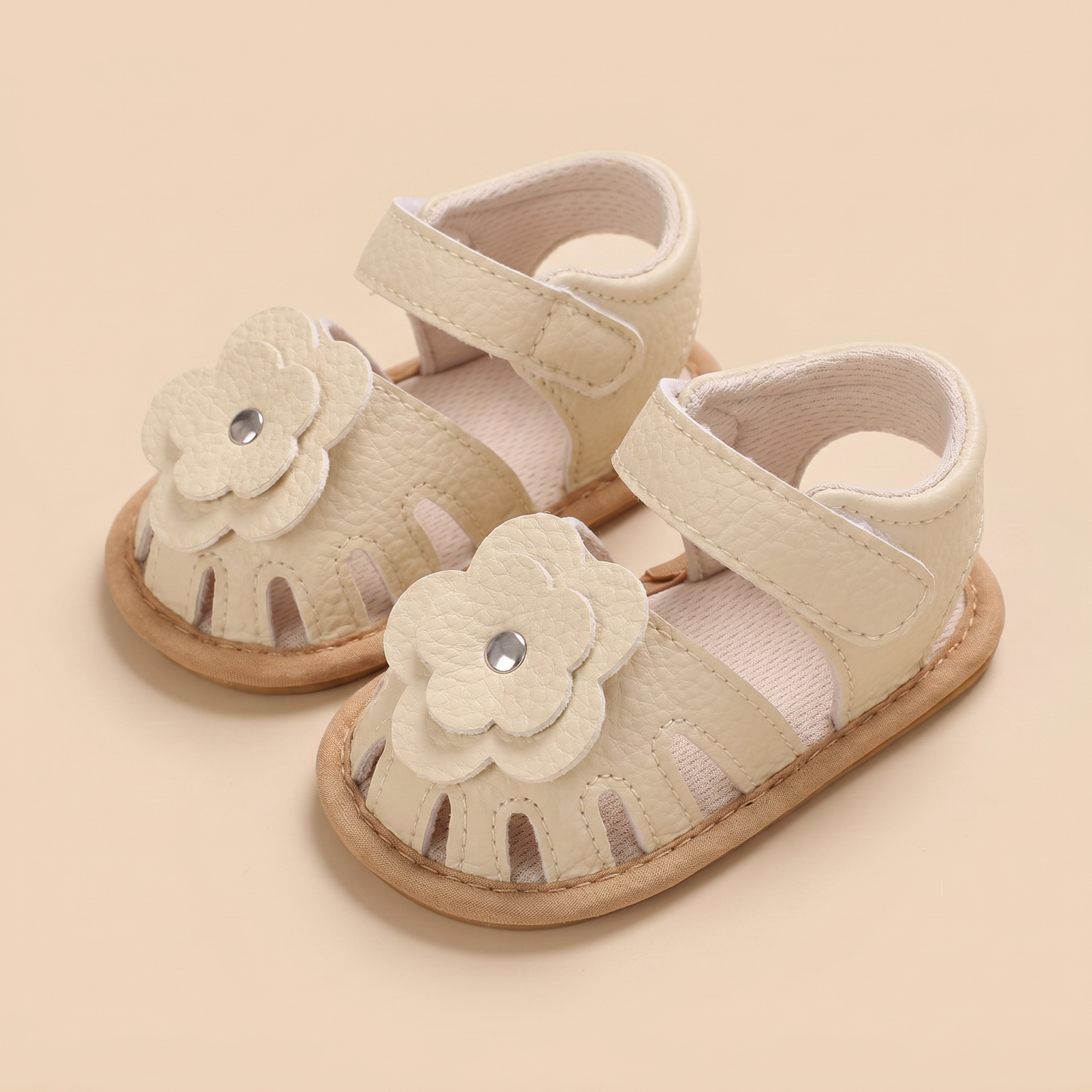Closed-Toe Flower Sandals