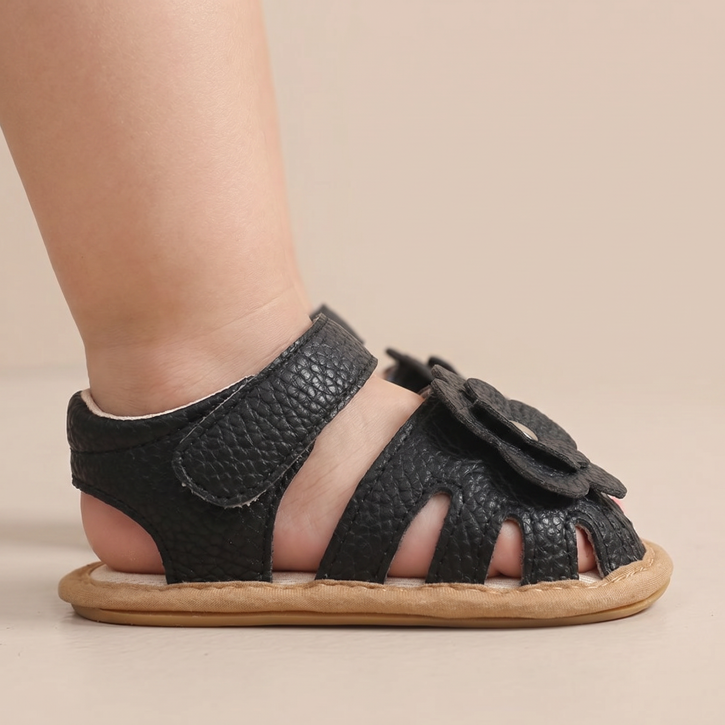 Closed-Toe Flower Sandals