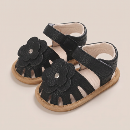 Closed-Toe Flower Sandals