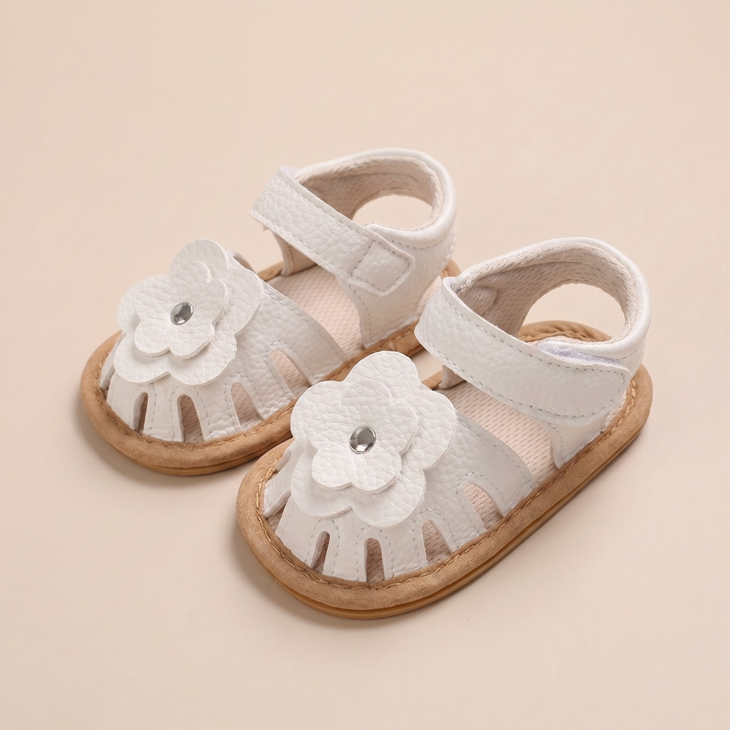 Closed-Toe Flower Sandals
