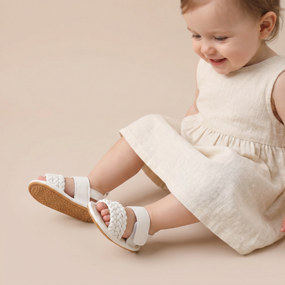 Braided Strap Velcro Sandals