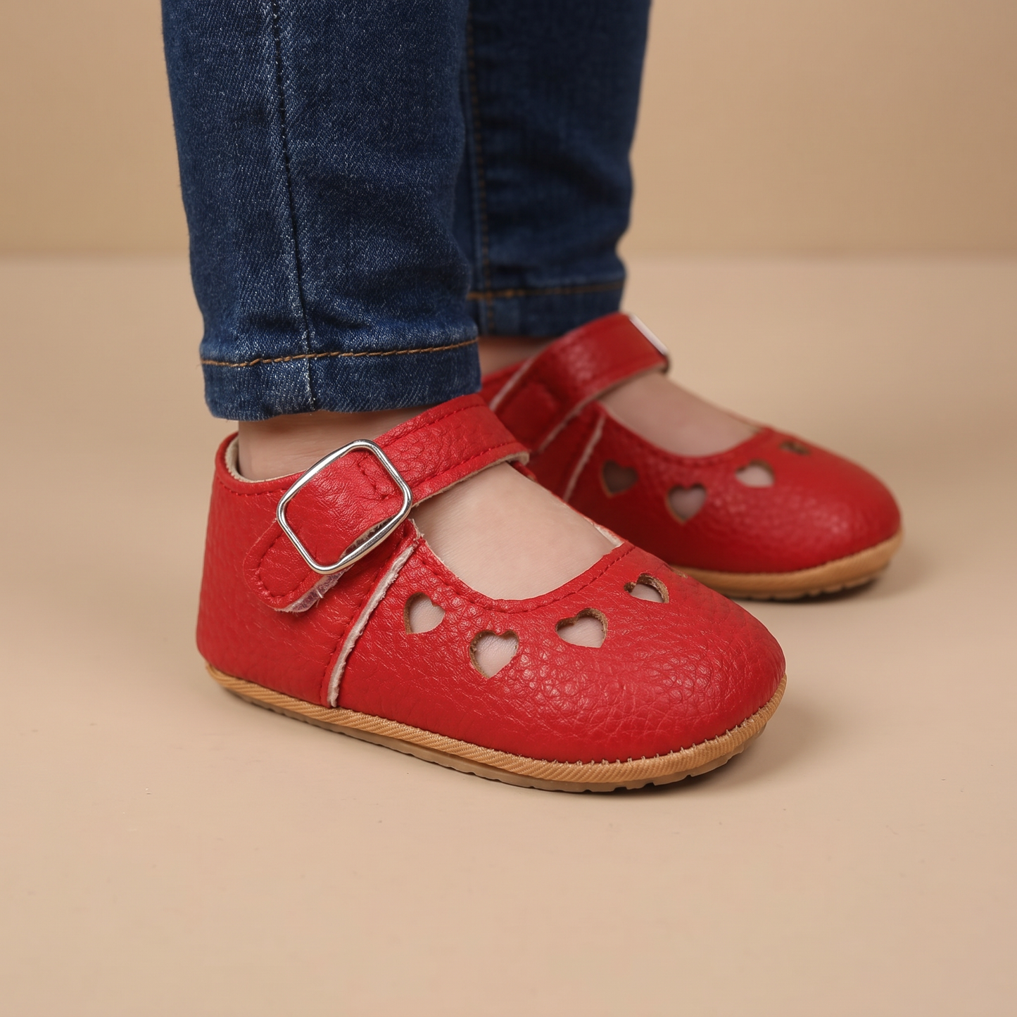 Heart Cutout Mary Jane Shoes
