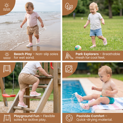Summer Baby Sandals with Non-slip soles and Breathable Material
