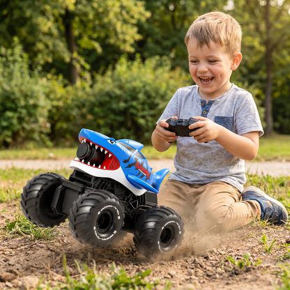 Remote Control Shark Amphibious Car for Land and Water with Water Spray