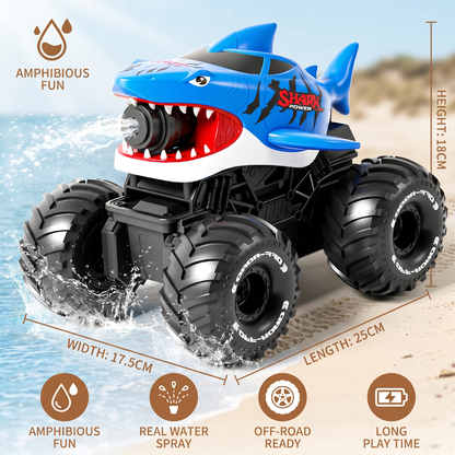 Remote Control Shark Amphibious Car for Land and Water with Water Spray
