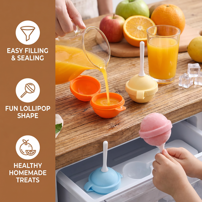 Lollipop Ice Pop Moulds – Pack of Four