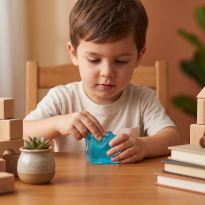 Cube Squishy Stress Ball – Soft Gel Sensory Fidget Toy