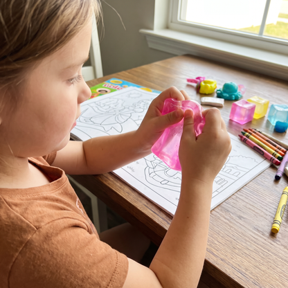 Cube Squishy Stress Ball – Soft Gel Sensory Fidget Toy