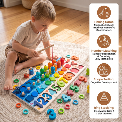 Skill Development – Montessori Wooden Activity Board