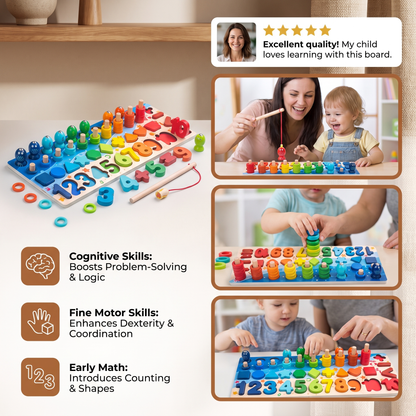 Skill Development – Montessori Wooden Activity Board