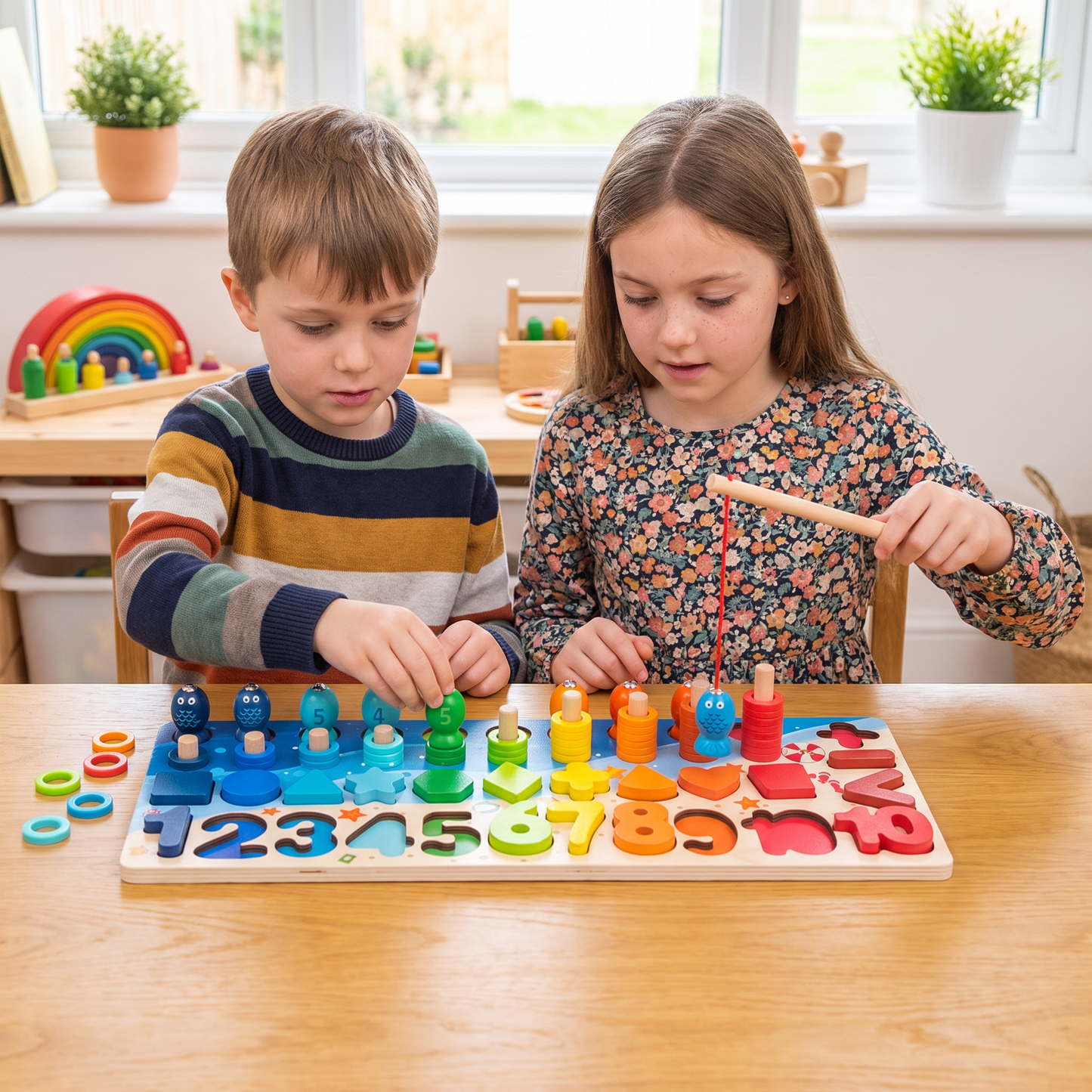 Skill Development – Montessori Wooden Activity Board